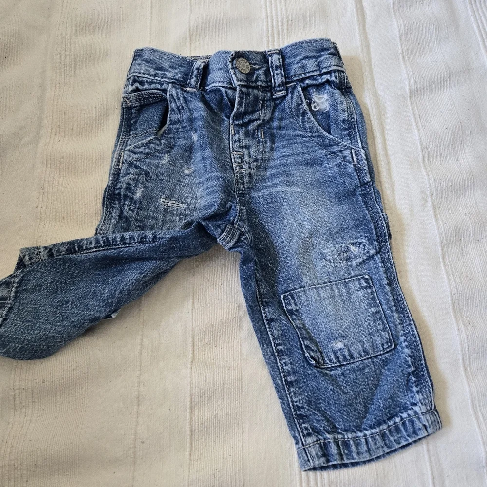 Baby Gap Lot Denim Overalls &‎ Distressed Jean Size 6-18 Month / Koala Onesie